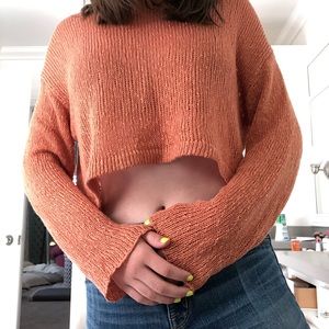 cozy cropped sweater
